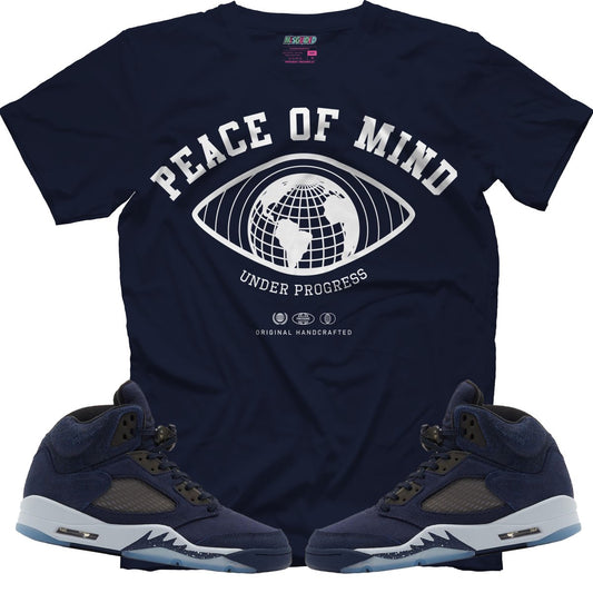 Peace Of Mind (Air Jordan 5 Midnight Navy) T-Shirt - Misguided