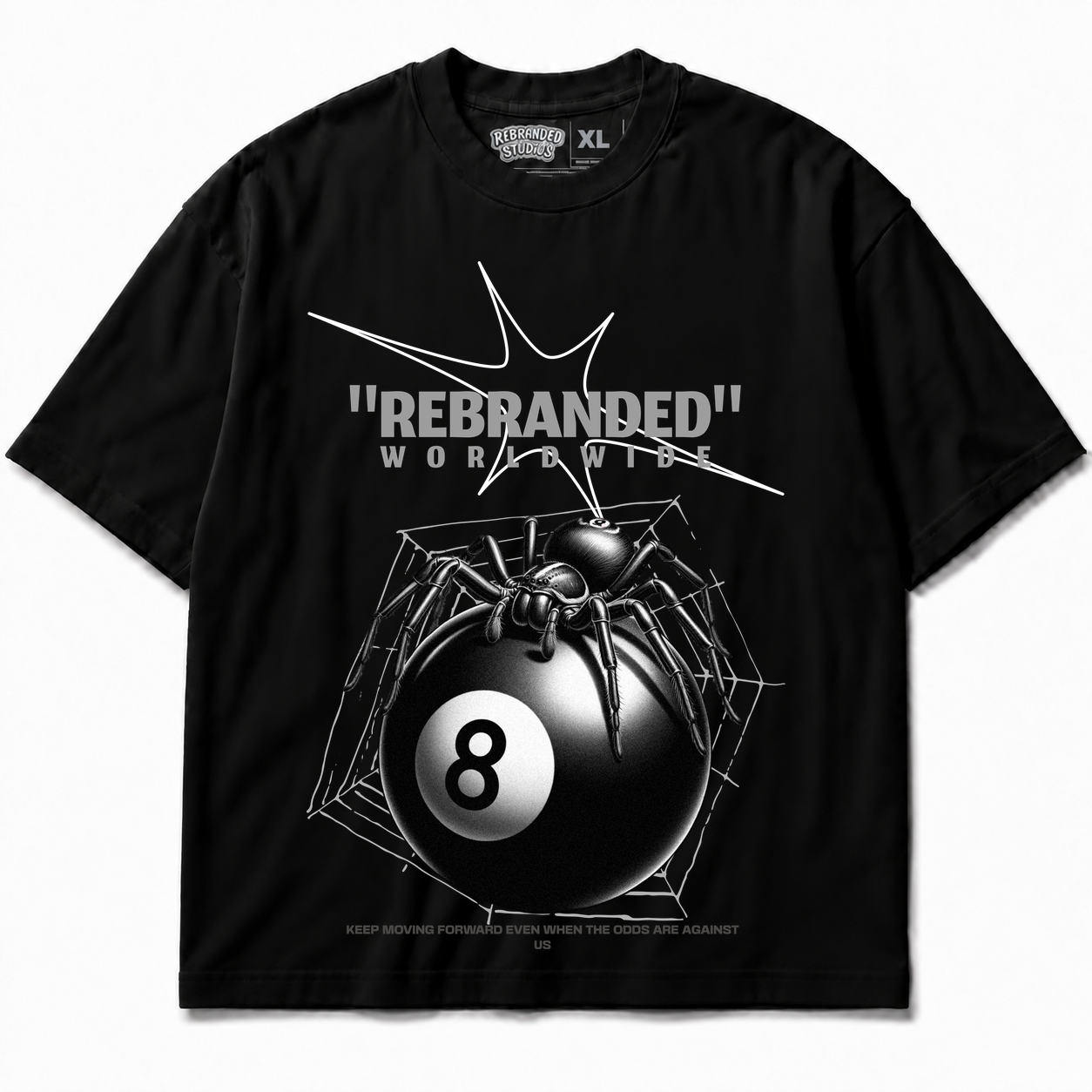 Rebranded Studios Rebranded Spider Air Jordan 8 Chrome Graphic T-Shirt