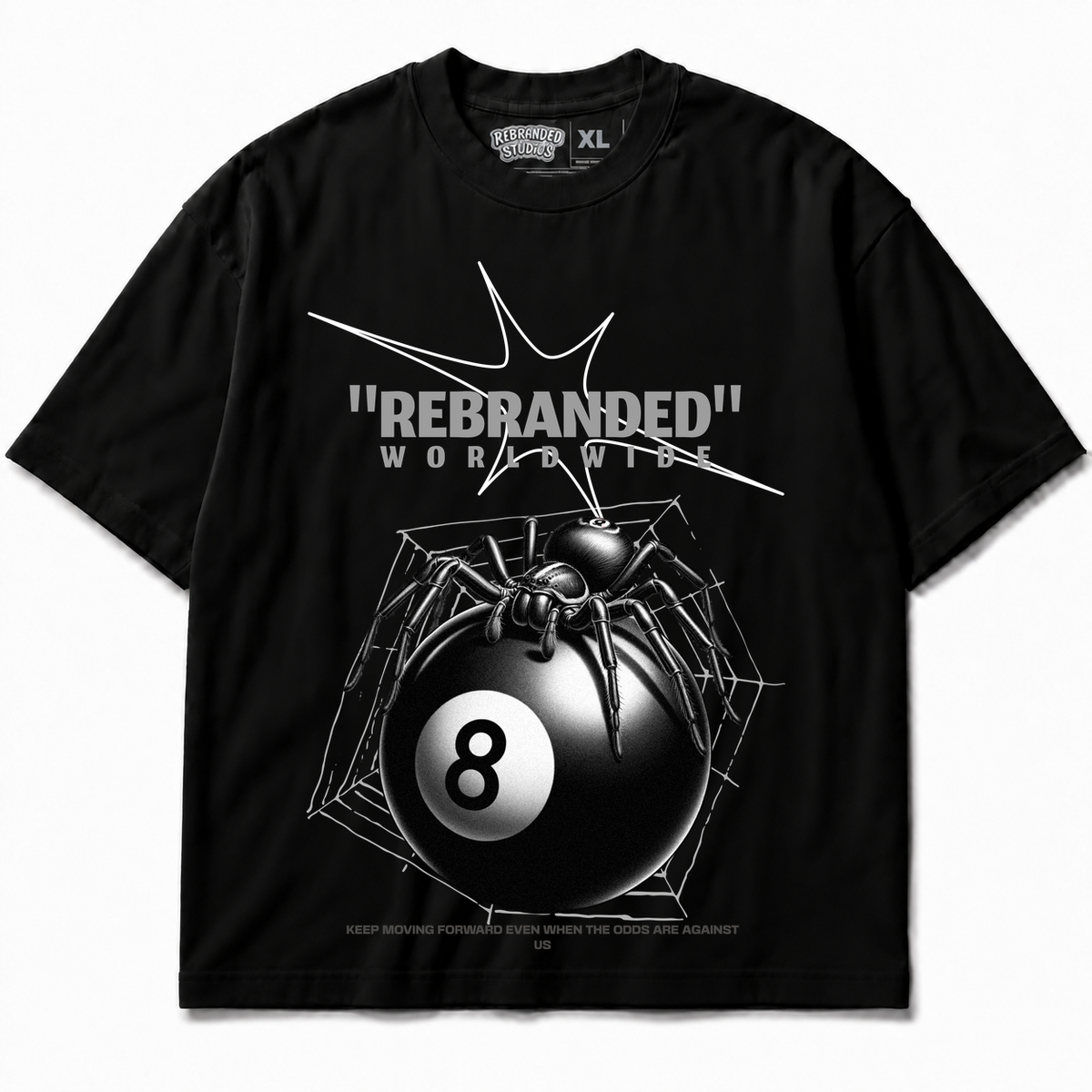 Rebranded Studios Rebranded Spider Air Jordan 8 Chrome Graphic T-Shirt