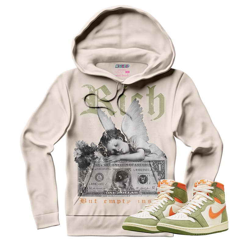 Rich But Empty Inside (AIR JORDAN 1 HIGH OG CRAFT “CELADON”) Hoodie - Misguided
