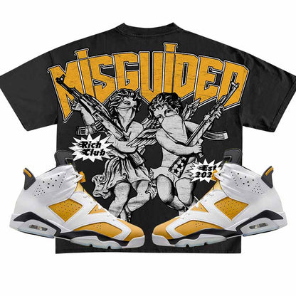 Rich Club (Air Jordan 6 Retro High OG Yellow Ochre) T-Shirt - Misguided