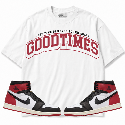Rebranded Studios apparel — front styled with matching sneakers