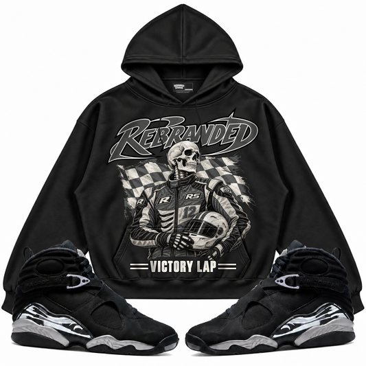Rebranded Studios apparel — front styled with matching sneakers