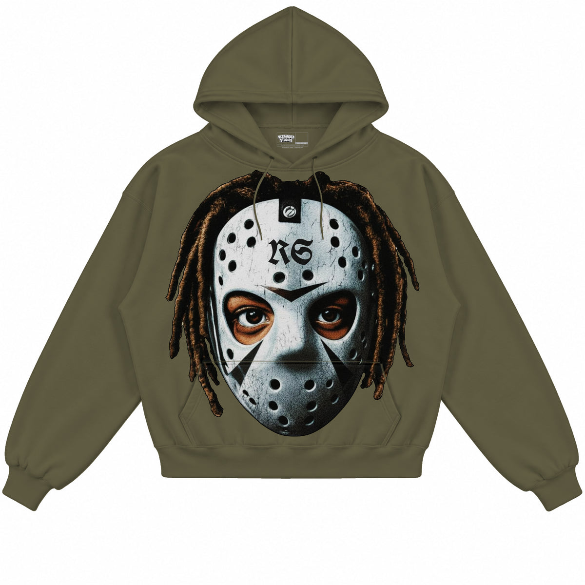 Rebranded Studios apparel — front without sneakers