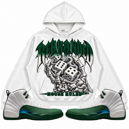 Rebranded Studios apparel — front styled with matching sneakers