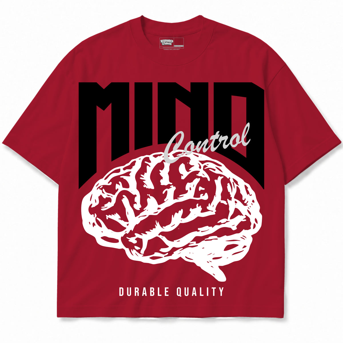 Rebranded Studios apparel — front without sneakers