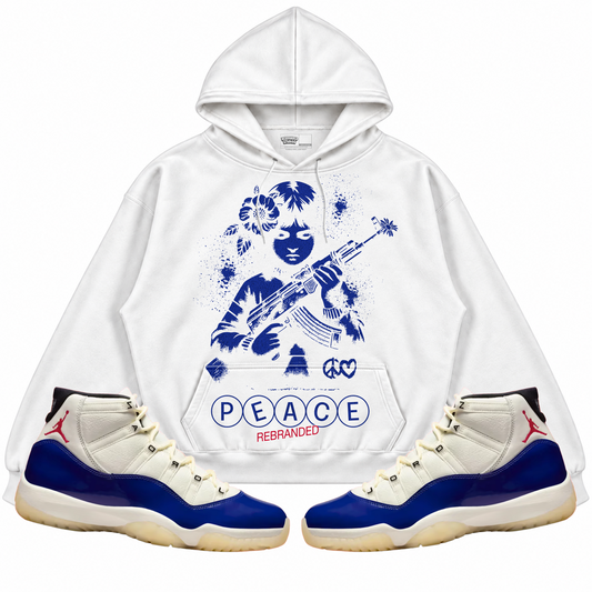 Rebranded Studios apparel — front styled with matching sneakers