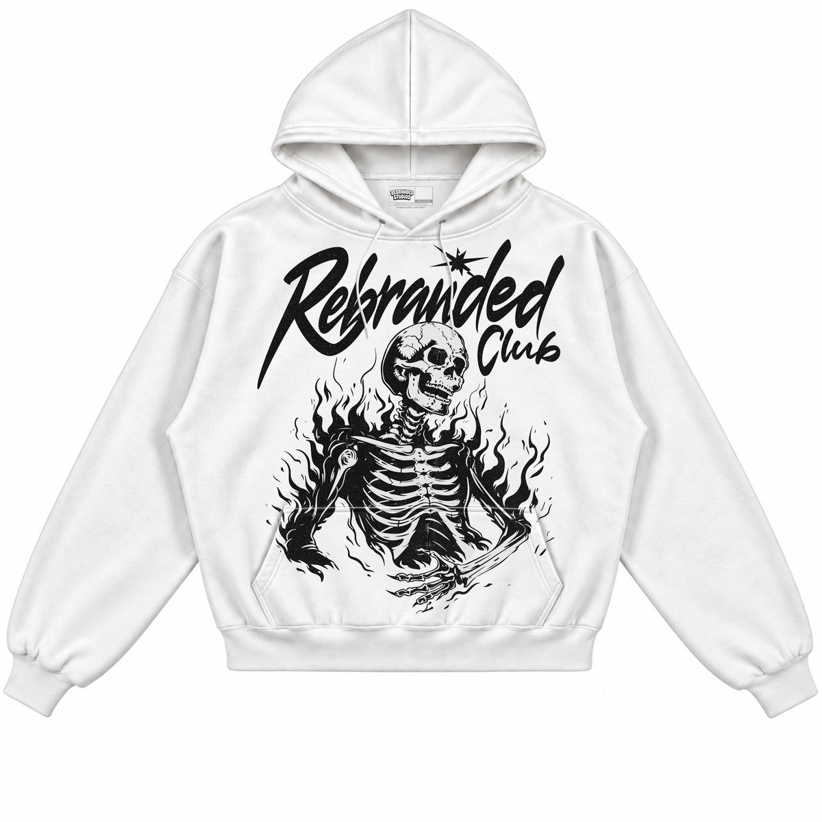 Rebranded Studios apparel — front without sneakers