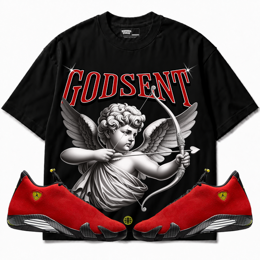 Rebranded Studios apparel — front styled with matching sneakers