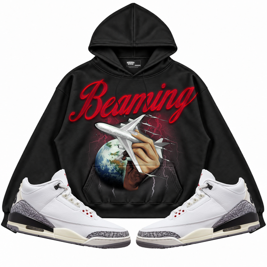 Rebranded Studios apparel — front styled with matching sneakers