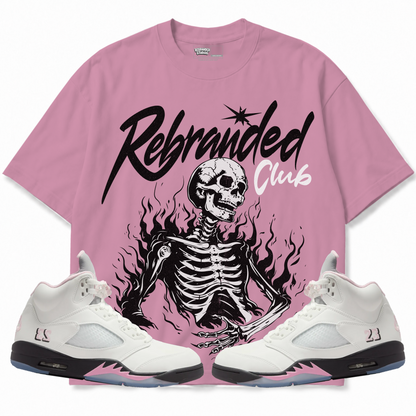 Rebranded Studios apparel — front styled with matching sneakers