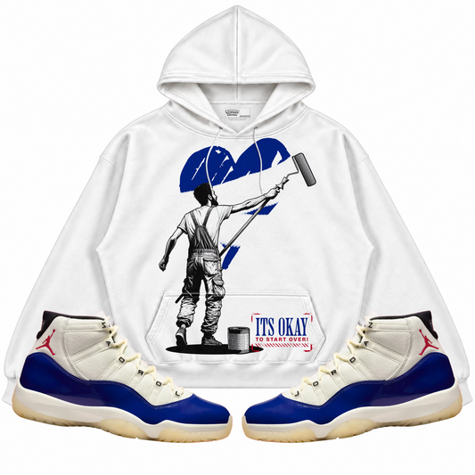 Rebranded Studios apparel — front styled with matching sneakers