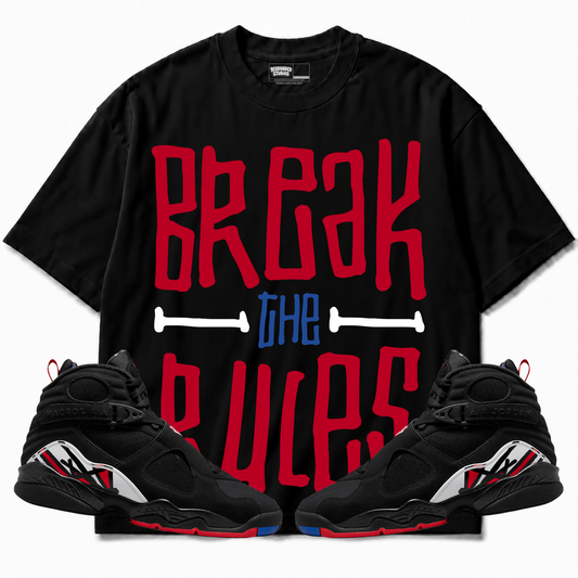 Rebranded Studios apparel — front styled with matching sneakers