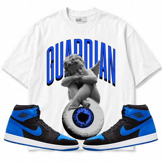 Rebranded Studios apparel — front styled with matching sneakers