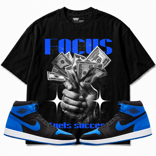 Rebranded Studios apparel — front styled with matching sneakers