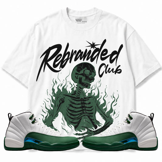 Rebranded Studios apparel — front styled with matching sneakers