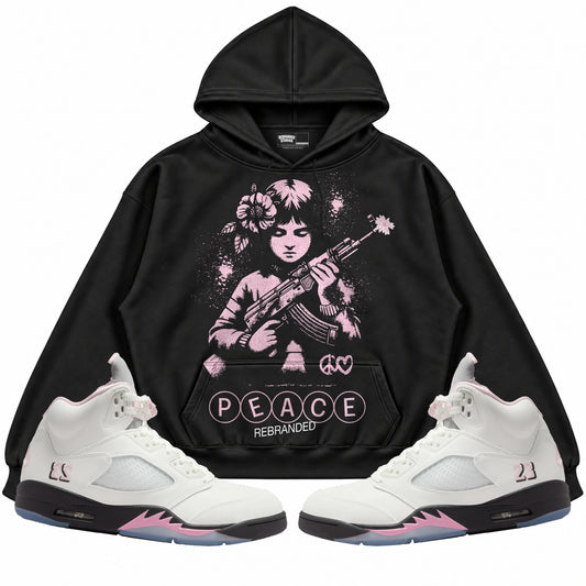 Rebranded Studios apparel — front styled with matching sneakers