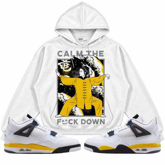 Rebranded Studios apparel — front styled with matching sneakers