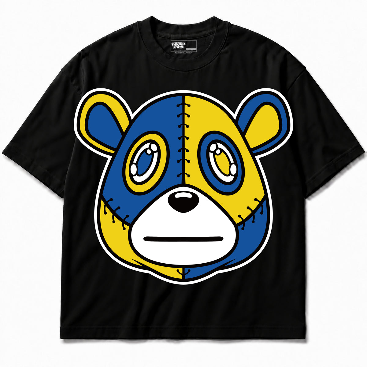 Rebranded Studios apparel — front without sneakers