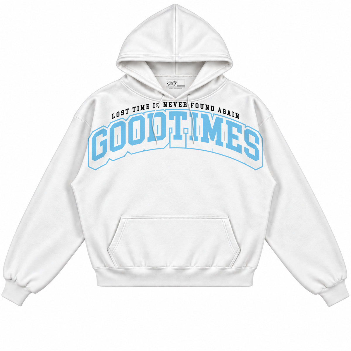Rebranded Studios apparel — front without sneakers