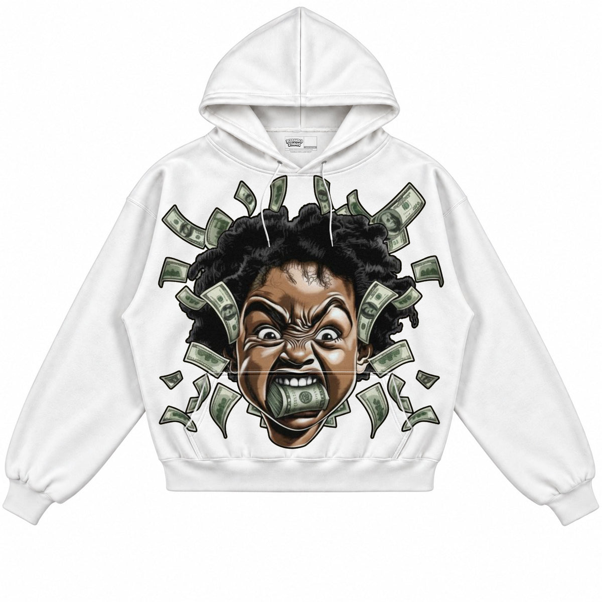 Rebranded Studios apparel — front without sneakers