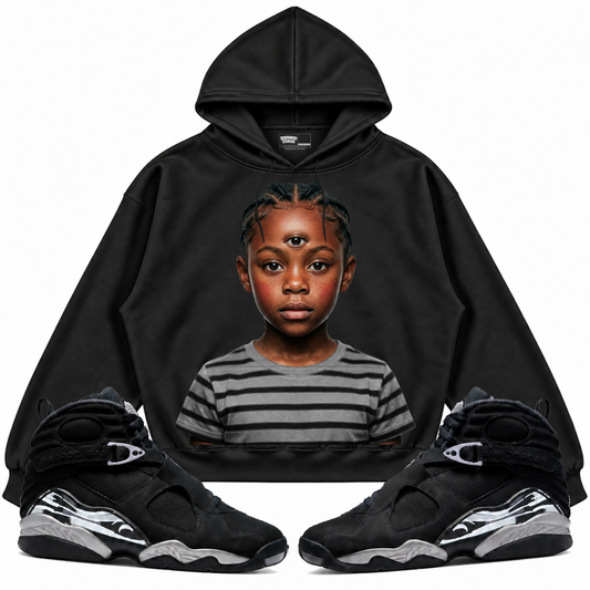 Rebranded Studios apparel — front styled with matching sneakers