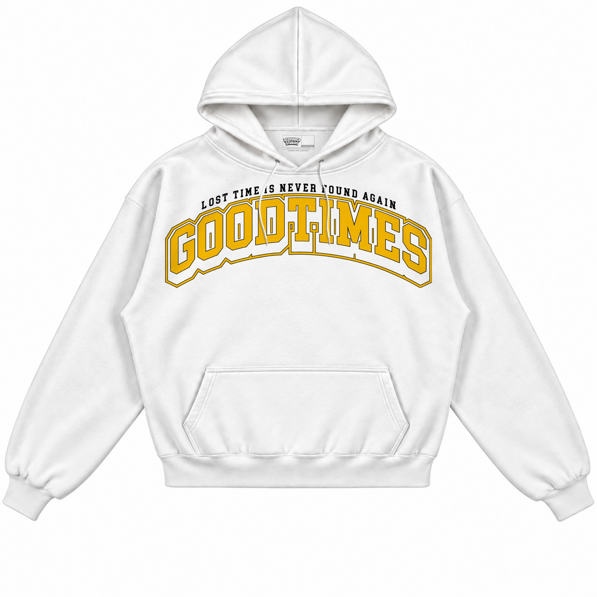 Rebranded Studios apparel — front without sneakers