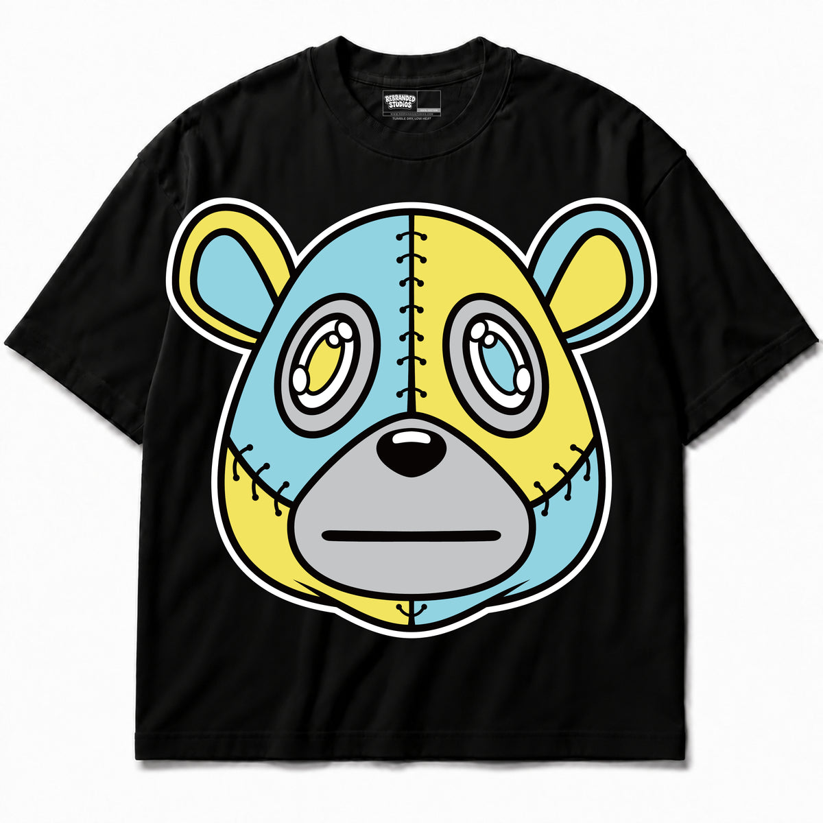 Rebranded Studios apparel — front without sneakers