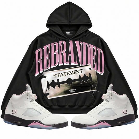 Rebranded Studios apparel — front styled with matching sneakers