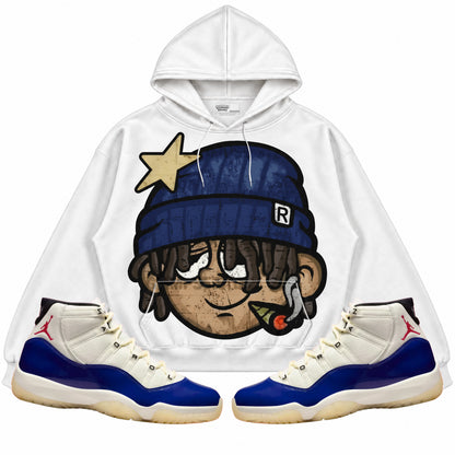 Rebranded Studios apparel — front styled with matching sneakers