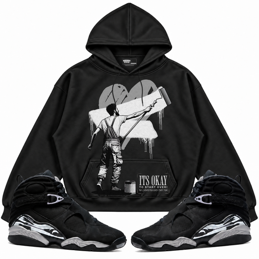 Rebranded Studios apparel — front styled with matching sneakers
