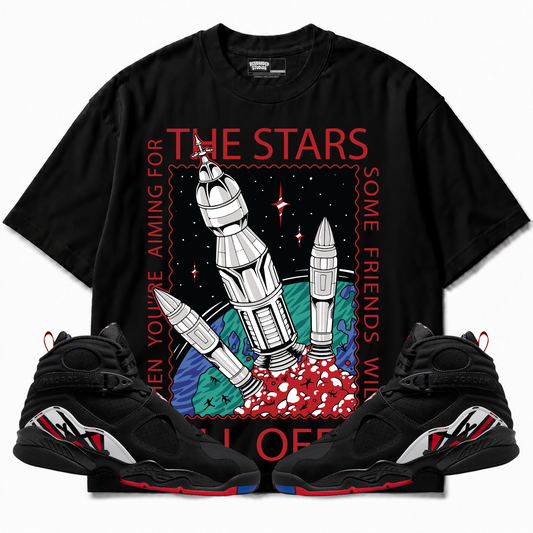 Rebranded Studios apparel — front styled with matching sneakers