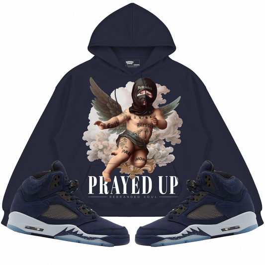 Rebranded Studios apparel — front styled with matching sneakers