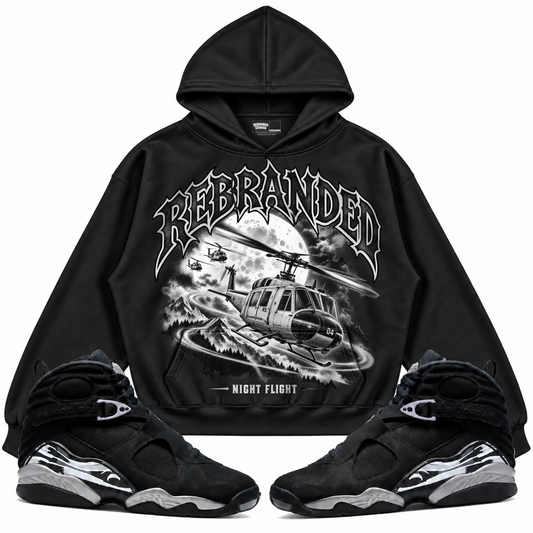 Rebranded Studios apparel — front styled with matching sneakers