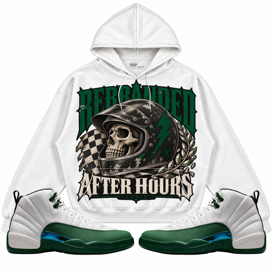 Rebranded Studios apparel — front styled with matching sneakers