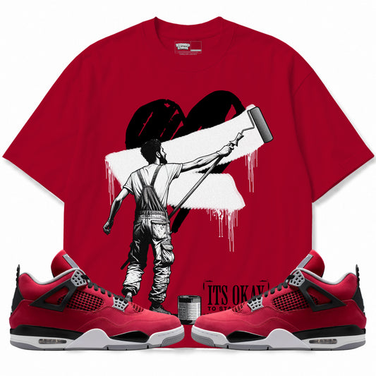Rebranded Studios apparel — front styled with matching sneakers