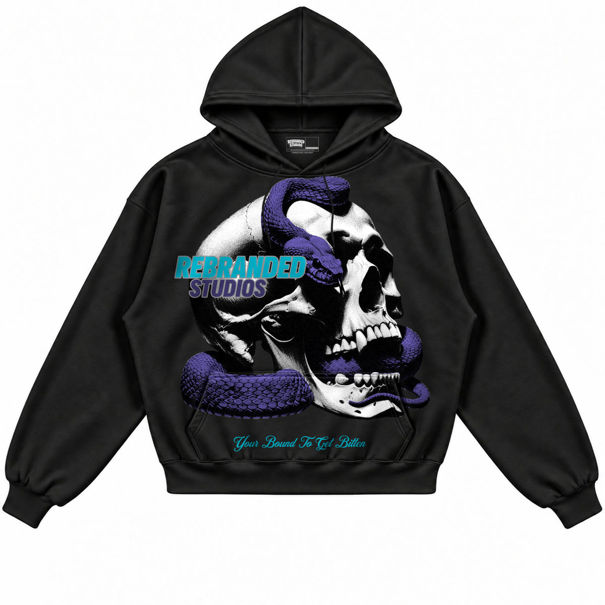 Rebranded Studios apparel — front without sneakers
