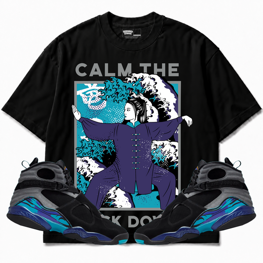 Rebranded Studios apparel — front styled with matching sneakers