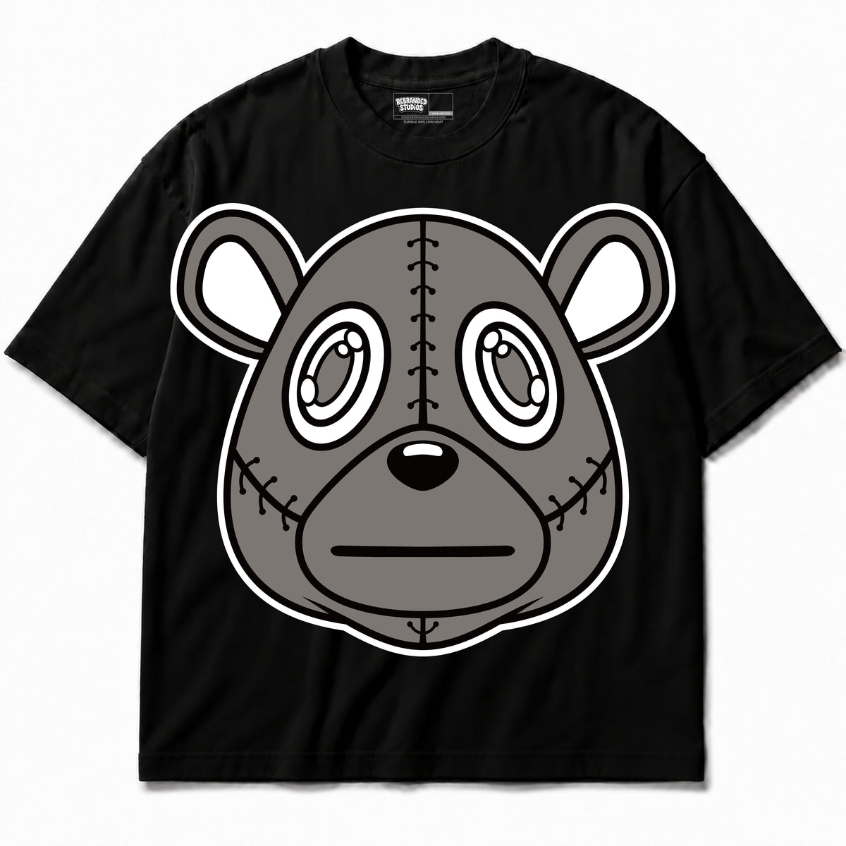 Rebranded Studios apparel — front without sneakers