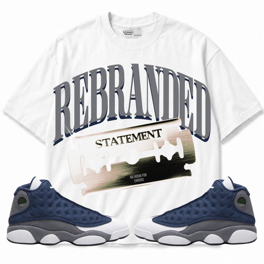 Rebranded Studios apparel — front styled with matching sneakers