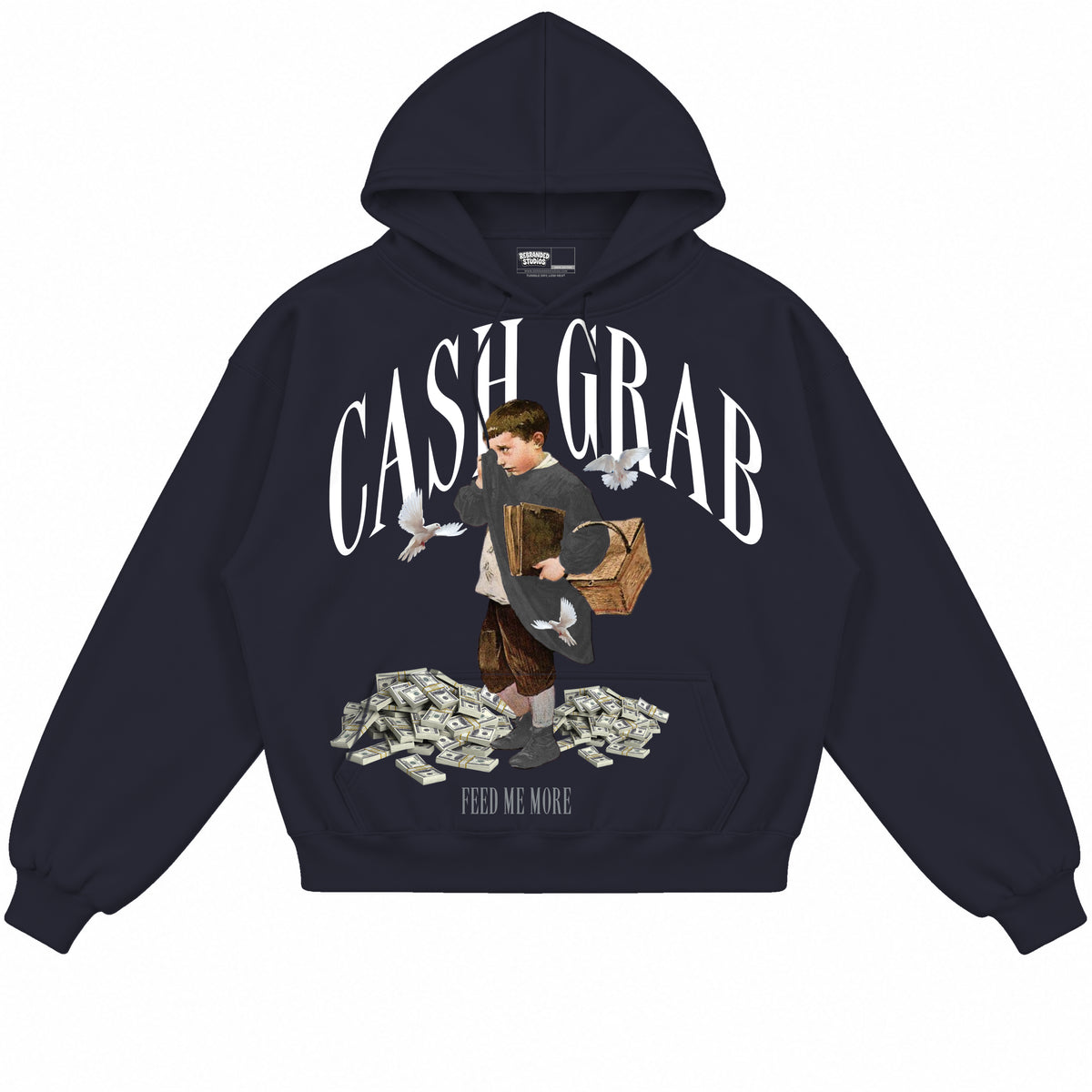 Rebranded Studios apparel — front without sneakers