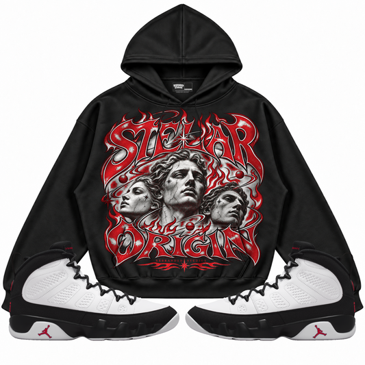 Rebranded Studios apparel — front styled with matching sneakers