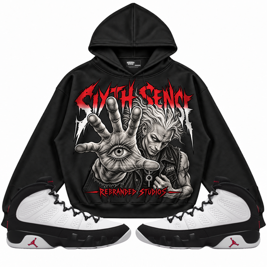 Rebranded Studios apparel — front styled with matching sneakers
