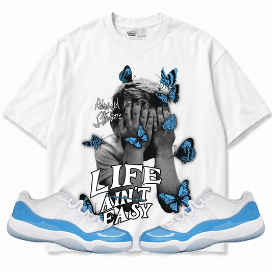 Rebranded Studios apparel — front styled with matching sneakers