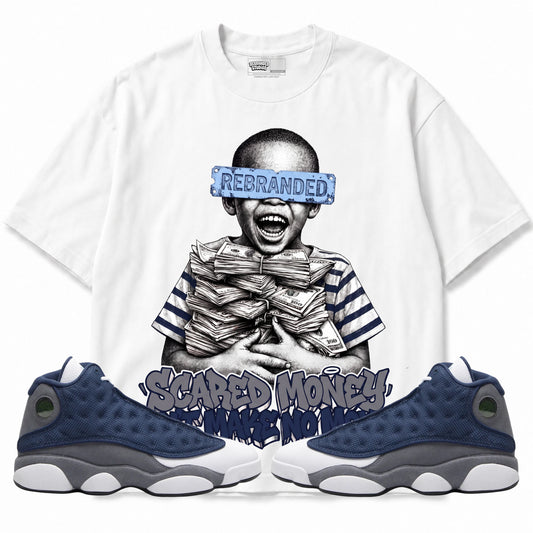 Rebranded Studios apparel — front styled with matching sneakers