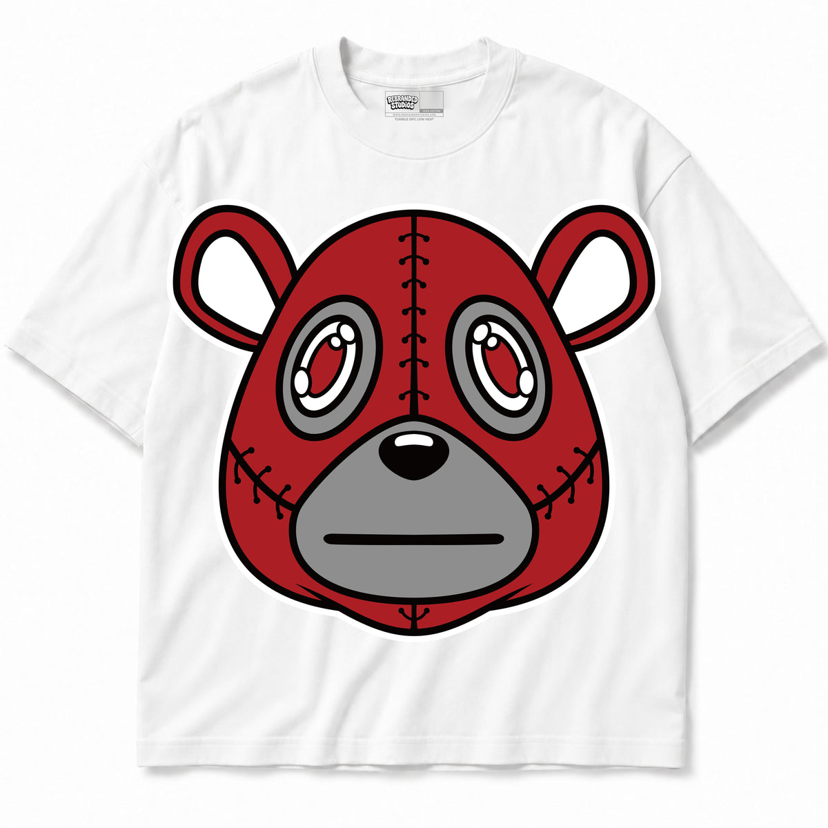 Rebranded Studios apparel — front without sneakers