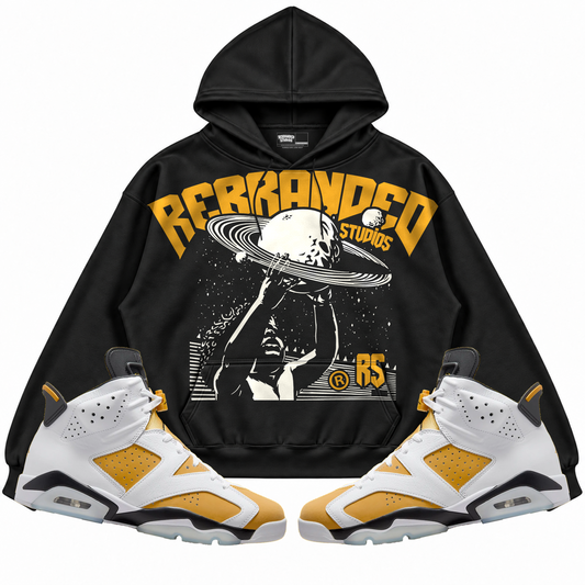 Rebranded Studios apparel — front styled with matching sneakers