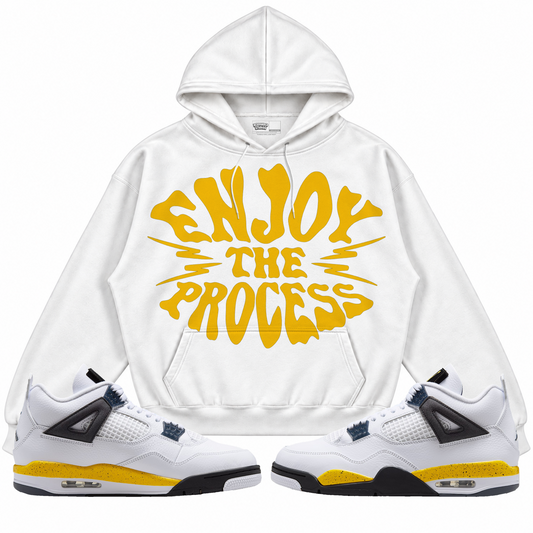 Rebranded Studios apparel — front styled with matching sneakers