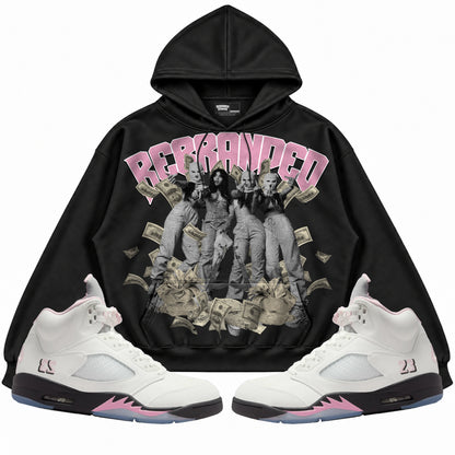 Rebranded Studios apparel — front styled with matching sneakers