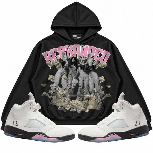 Rebranded Studios apparel — front styled with matching sneakers